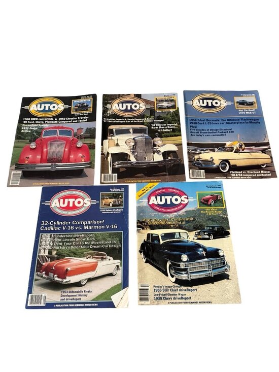 Autos Other - 5 Vintage Special Interest Autos SIA Magazines 1980s BMW Cadillac Packard Car Lo